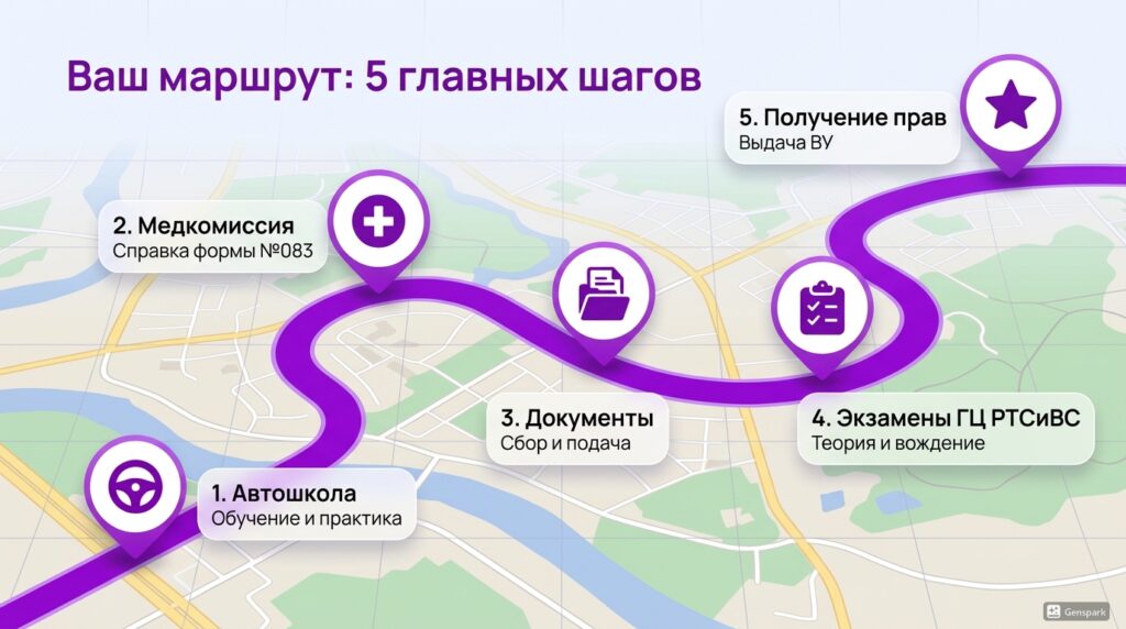 Дорожная карта кандидата: Получение водительского удостоверения в Кыргызской Республике (2026)