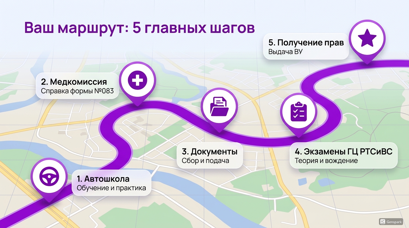 Дорожная карта кандидата: Получение водительского удостоверения в Кыргызской Республике (2026)
